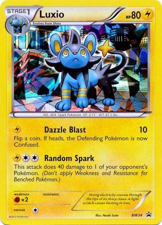 Luxio (BW34) (Cracked Ice Holo) [Black & White: Black Star Promos] | Fandemonia Ltd