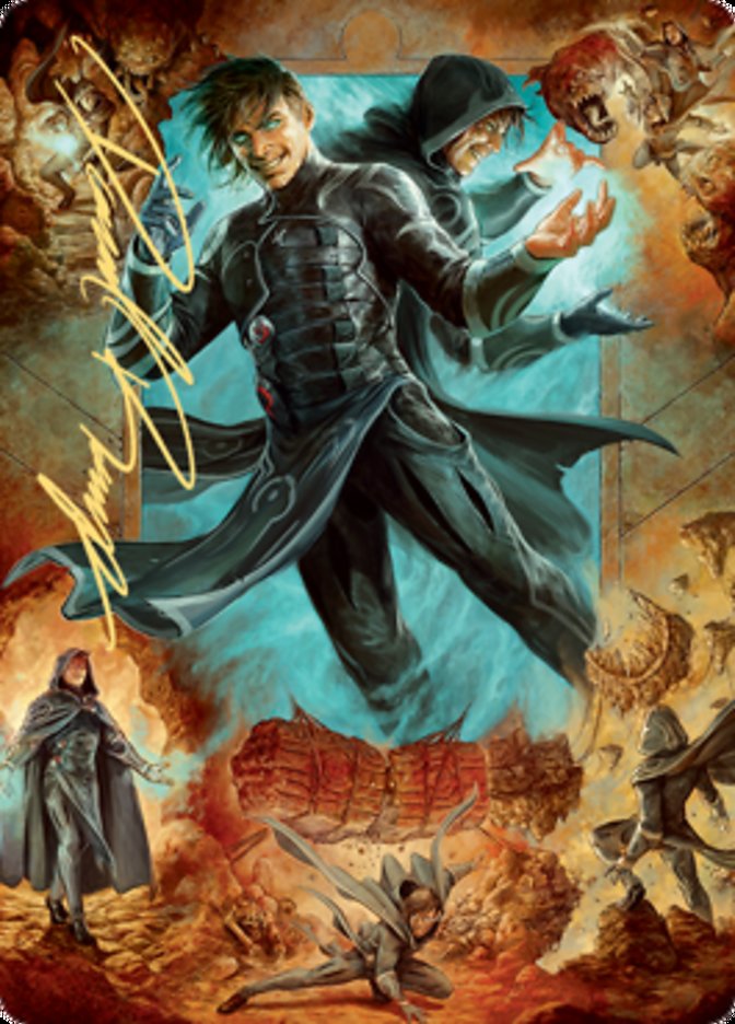 Jace, Mirror Mage 2 Art Card (Gold-Stamped Signature) [Zendikar Rising Art Series] | Fandemonia Ltd