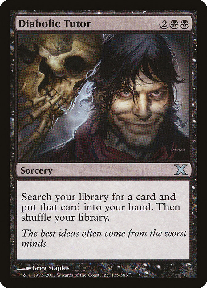 Diabolic Tutor [Tenth Edition] | Fandemonia Ltd
