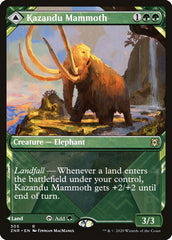 Kazandu Mammoth // Kazandu Valley (Showcase) [Zendikar Rising] | Fandemonia Ltd