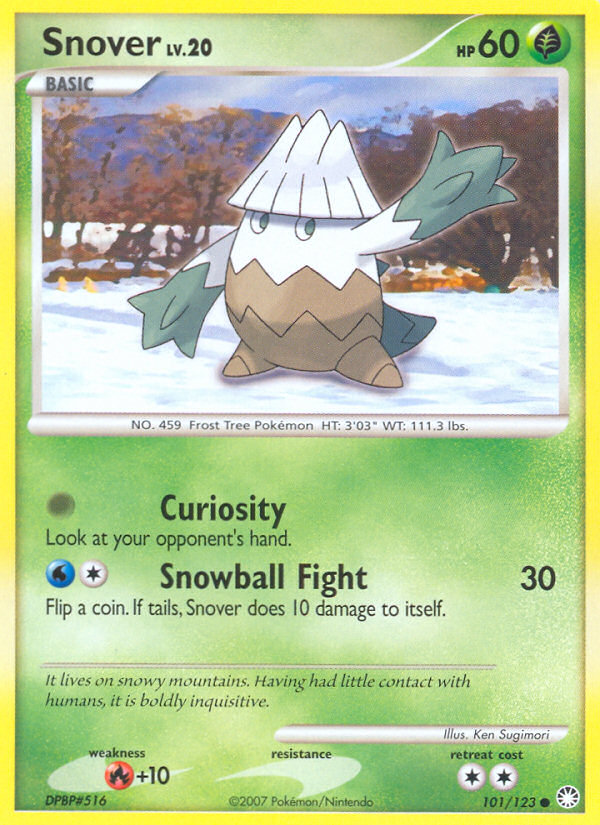 Snover (101/123) [Diamond & Pearl: Mysterious Treasures] | Fandemonia Ltd