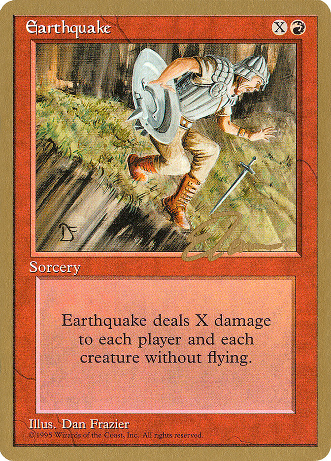 Earthquake (Eric Tam) [Pro Tour Collector Set] | Fandemonia Ltd