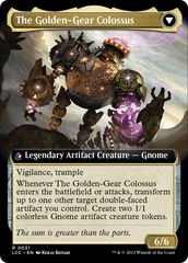 Tetzin, Gnome Champion // The Golden-Gear Colossus (Extended Art) [The Lost Caverns of Ixalan Commander] | Fandemonia Ltd