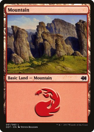 Mountain (61) [Duel Decks: Merfolk vs. Goblins] | Fandemonia Ltd