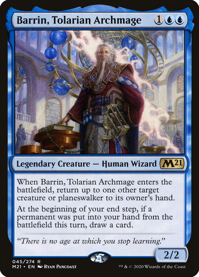 Barrin, Tolarian Archmage (Promo Pack) [Core Set 2021 Promos] | Fandemonia Ltd