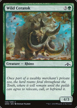 Wild Ceratok [Guilds of Ravnica] | Fandemonia Ltd