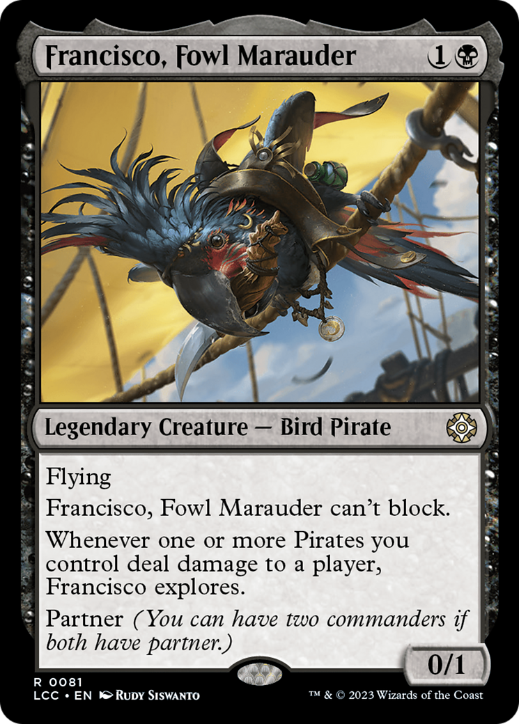 Francisco, Fowl Marauder [The Lost Caverns of Ixalan Commander] | Fandemonia Ltd