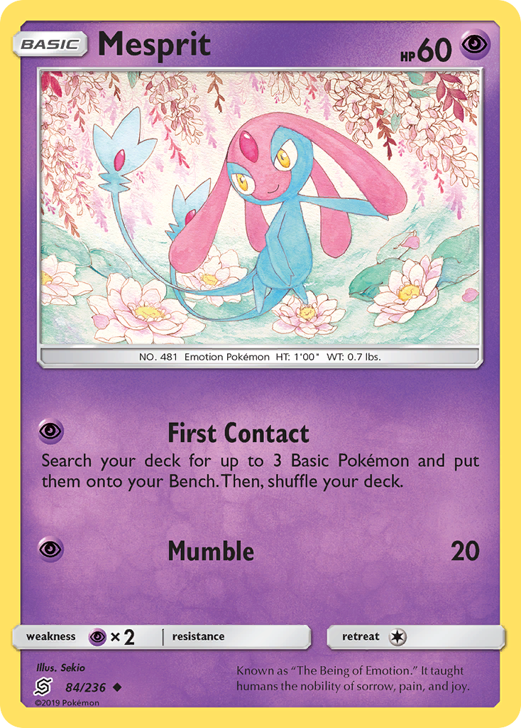 Mesprit (84/236) [Sun & Moon: Unified Minds] | Fandemonia Ltd