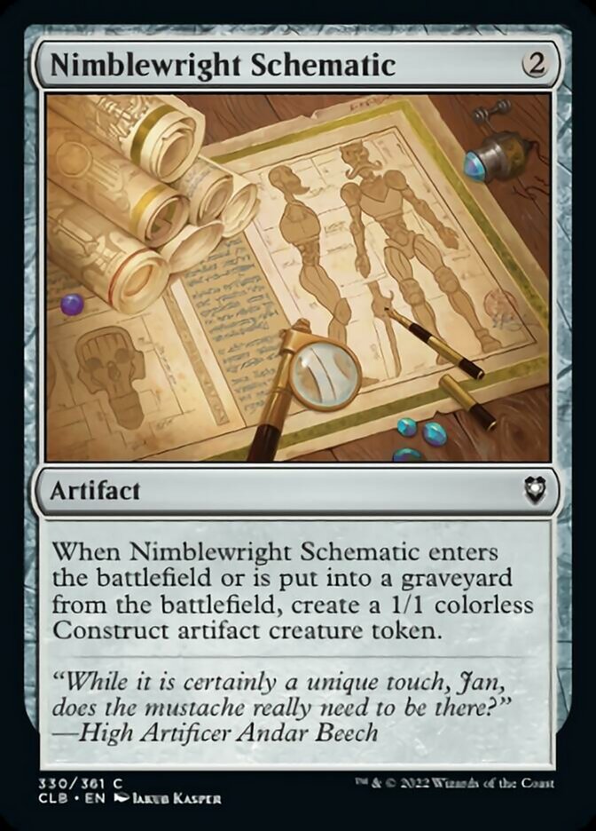 Nimblewright Schematic [Commander Legends: Battle for Baldur's Gate] | Fandemonia Ltd