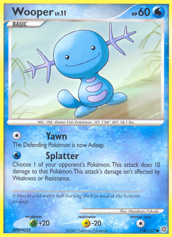 Wooper (118/132) [Diamond & Pearl: Secret Wonders] | Fandemonia Ltd