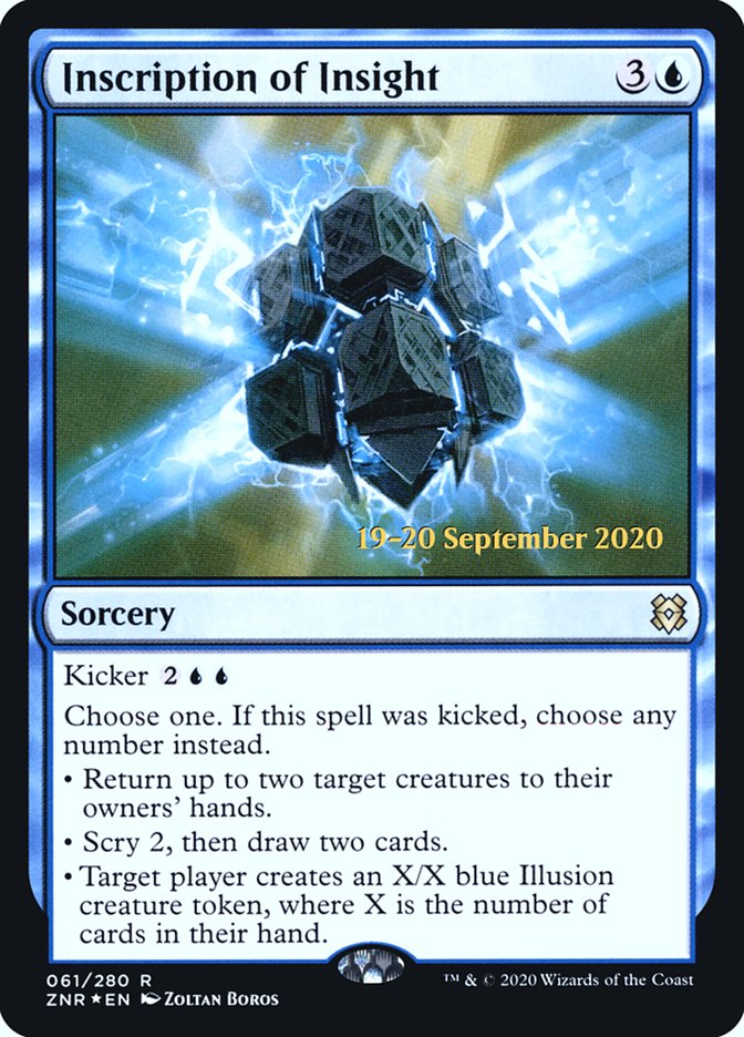 Inscription of Insight  [Zendikar Rising Prerelease Promos] | Fandemonia Ltd