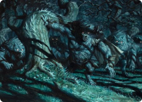 Unnatural Moonrise Art Card [Innistrad: Midnight Hunt Art Series] | Fandemonia Ltd