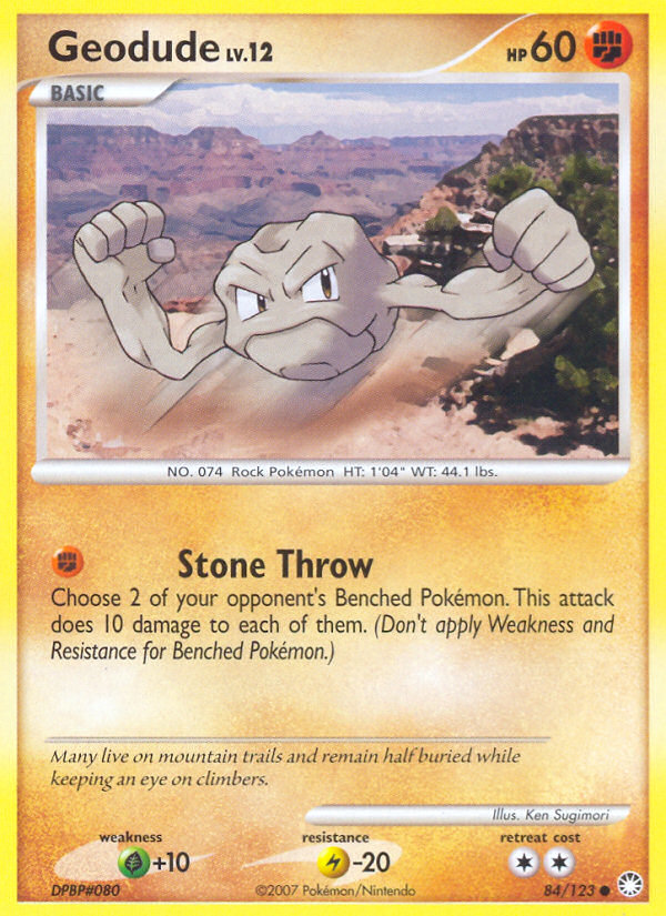 Geodude (84/123) [Diamond & Pearl: Mysterious Treasures] | Fandemonia Ltd