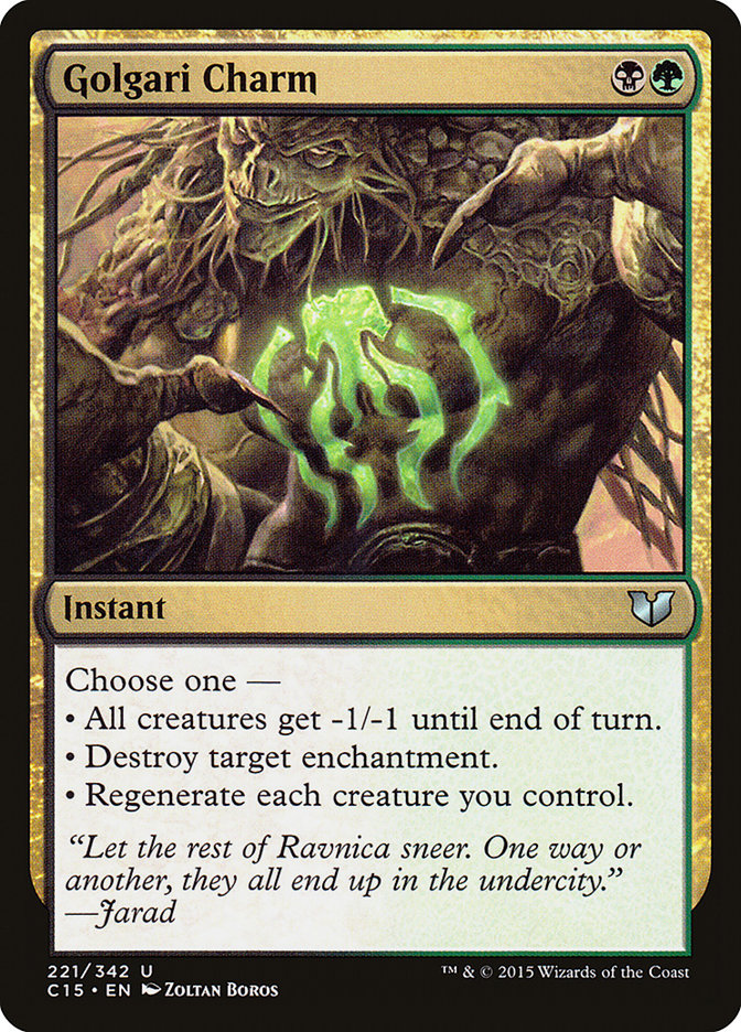 Golgari Charm [Commander 2015] | Fandemonia Ltd