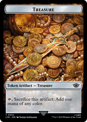 Treasure // Wraith Double-Sided Token [The Lord of the Rings: Tales of Middle-Earth Commander Tokens] | Fandemonia Ltd
