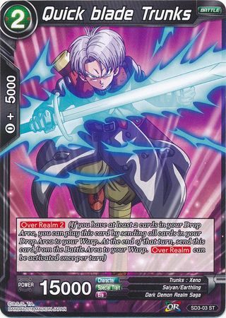 Quick blade Trunks (Starter Deck - The Dark Invasion) [SD3-03] | Fandemonia Ltd