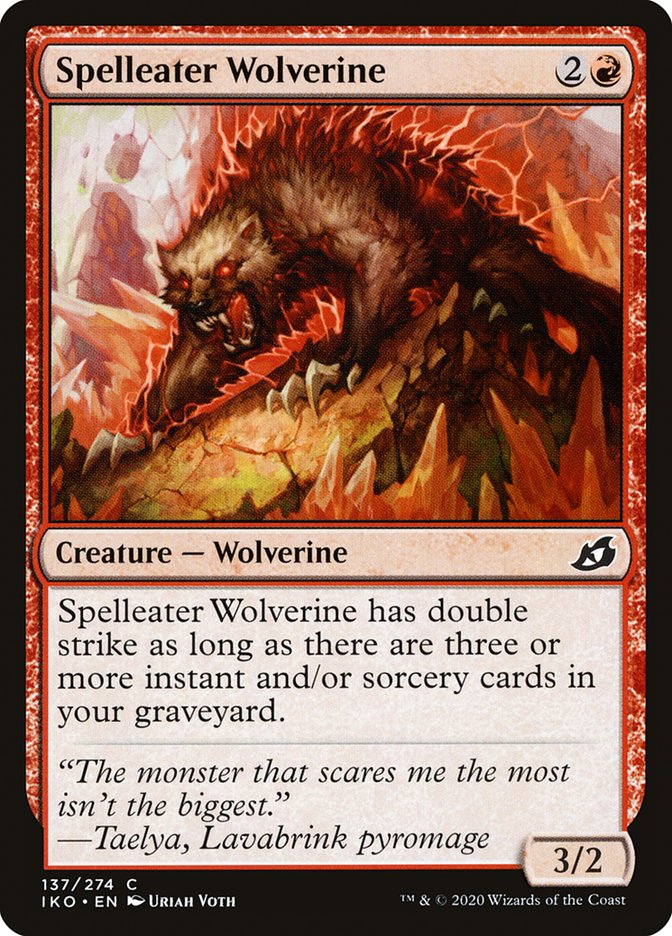 Spelleater Wolverine [Ikoria: Lair of Behemoths] | Fandemonia Ltd