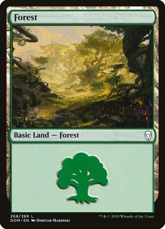Forest (268) [Dominaria] | Fandemonia Ltd