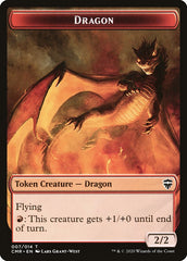 Dragon // Soldier Token [Commander Legends Tokens] | Fandemonia Ltd