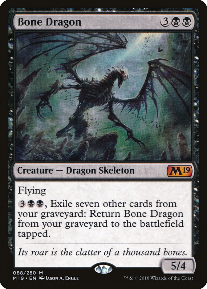 Bone Dragon [Core Set 2019] | Fandemonia Ltd