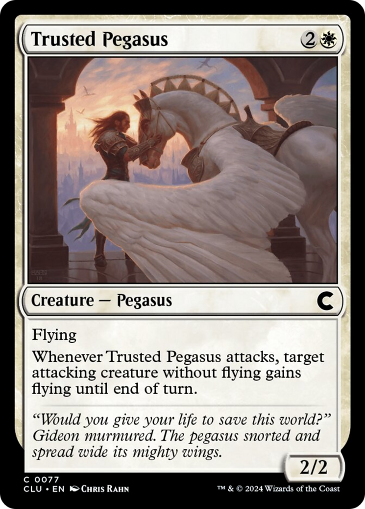 Trusted Pegasus [Ravnica: Clue Edition] | Fandemonia Ltd