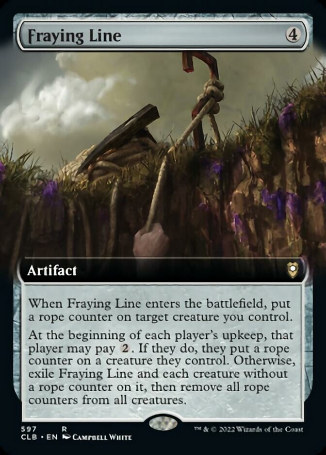 Fraying Line (Extended Art) [Commander Legends: Battle for Baldur's Gate] | Fandemonia Ltd
