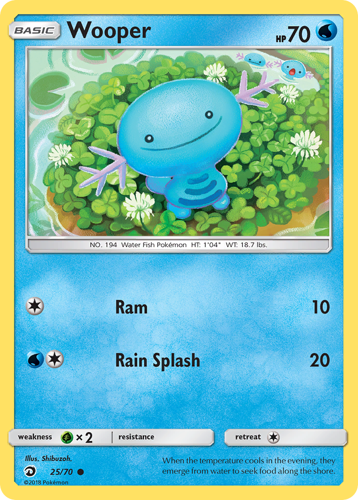 Wooper (25/70) [Sun & Moon: Dragon Majesty] | Fandemonia Ltd