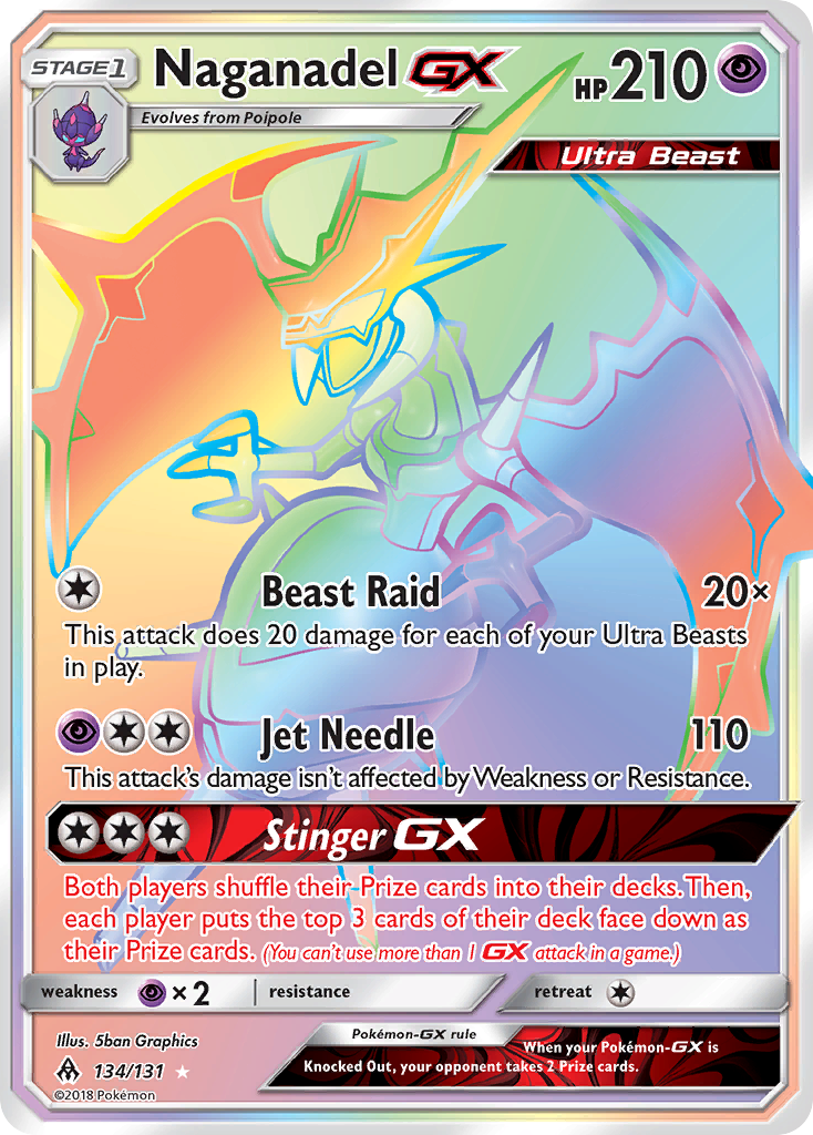 Naganadel GX (134/131) [Sun & Moon: Forbidden Light] | Fandemonia Ltd