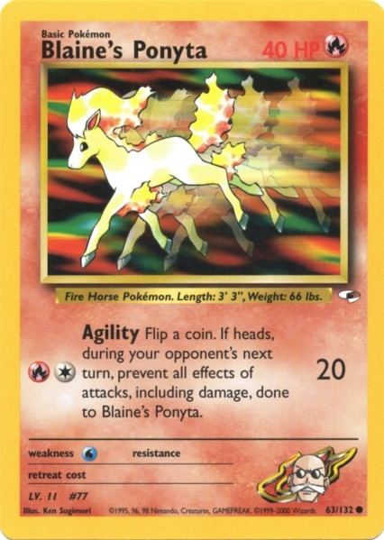 Blaine's Ponyta (63/132) [Gym Heroes Unlimited] | Fandemonia Ltd