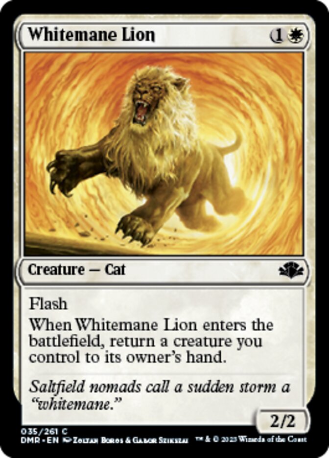 Whitemane Lion [Dominaria Remastered] | Fandemonia Ltd