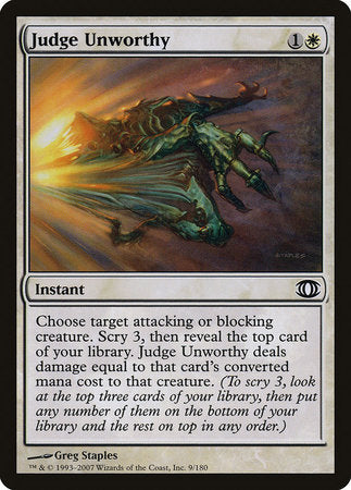 Judge Unworthy [Future Sight] | Fandemonia Ltd