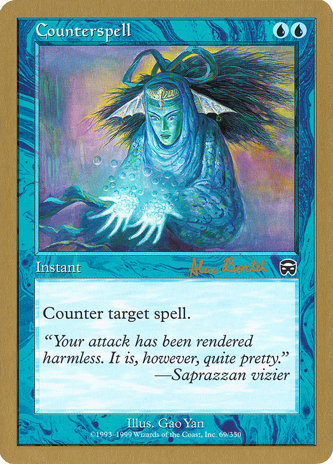 Counterspell (Alex Borteh) (MMQ) [World Championship Decks 2001] | Fandemonia Ltd