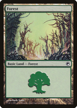 Forest (247) [Scars of Mirrodin] | Fandemonia Ltd