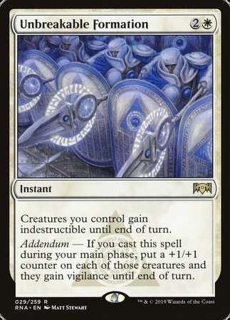 Unbreakable Formation [Ravnica Allegiance] | Fandemonia Ltd