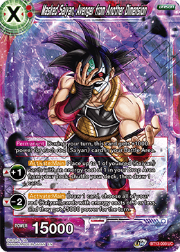Masked Saiyan, Avenger from Another Dimension (Uncommon) [BT13-003] | Fandemonia Ltd
