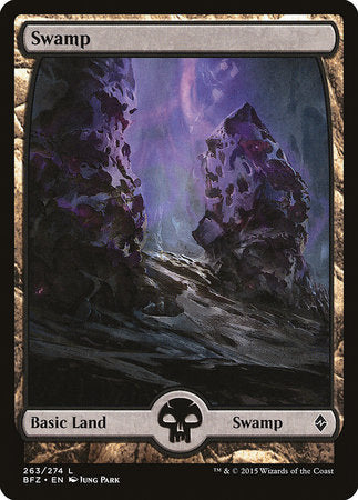 Swamp (263) - Full Art [Battle for Zendikar] | Fandemonia Ltd