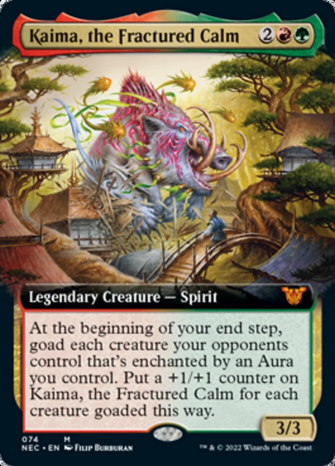 Kaima, the Fractured Calm (Extended) [Kamigawa: Neon Dynasty Commander] | Fandemonia Ltd
