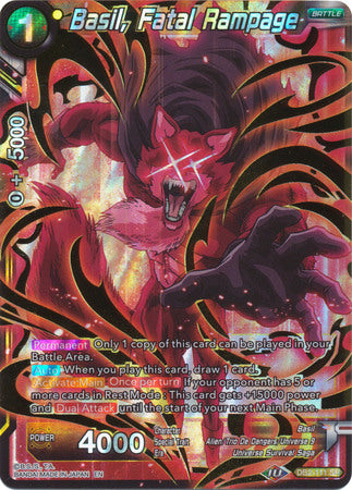 Basil, Fatal Rampage (DB2-111) [Divine Multiverse] | Fandemonia Ltd