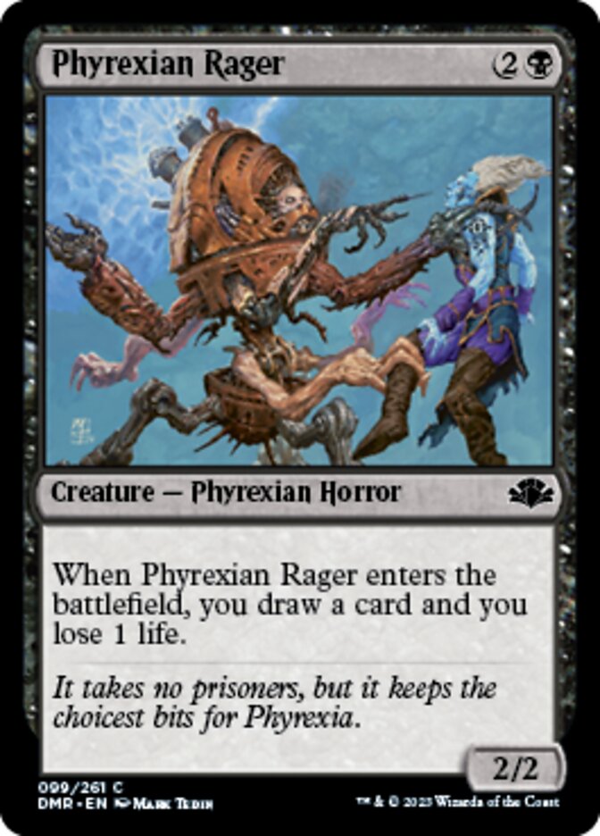 Phyrexian Rager [Dominaria Remastered] | Fandemonia Ltd