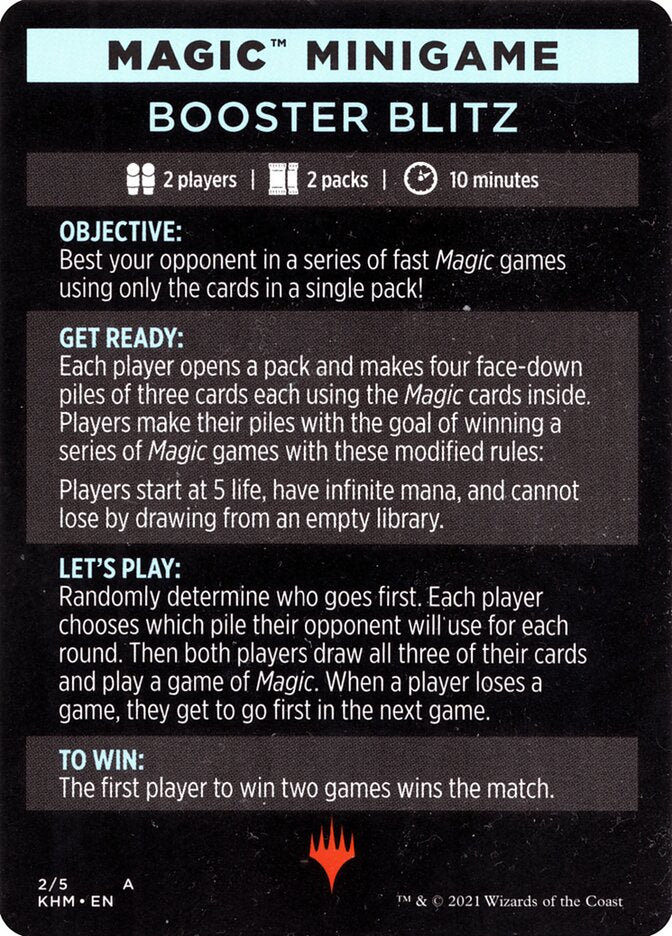 Booster Blitz (Magic Minigame) [Kaldheim Minigame] | Fandemonia Ltd