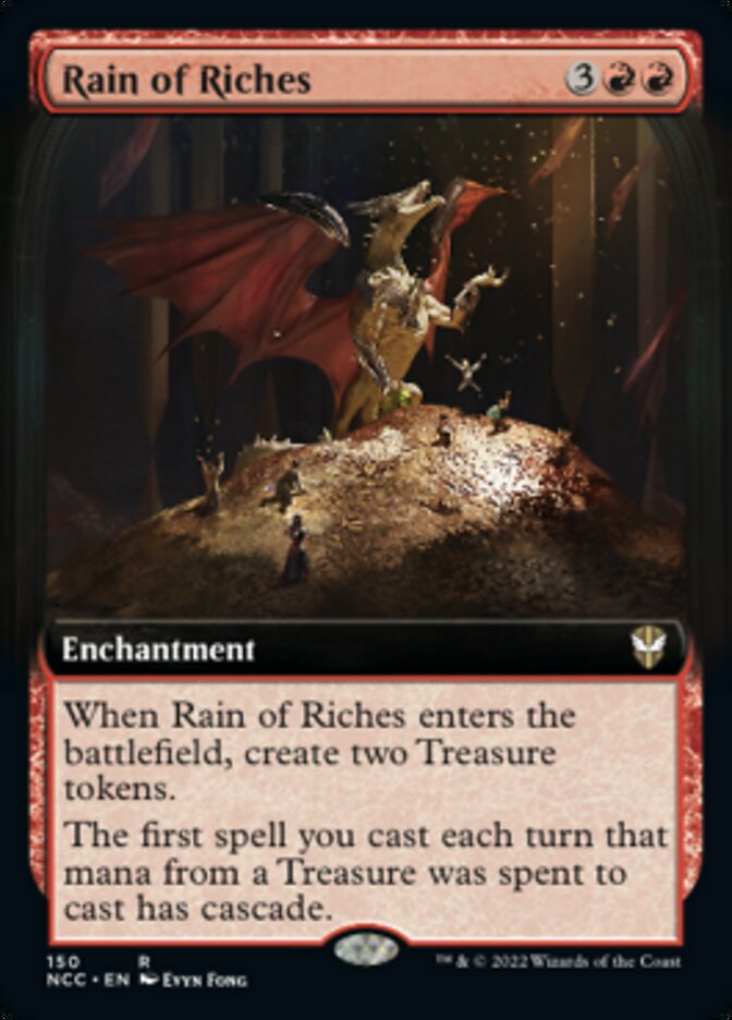 Rain of Riches (Extended Art) [Streets of New Capenna Commander] | Fandemonia Ltd