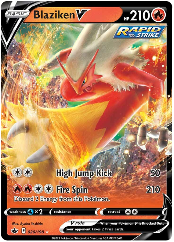 Blaziken V (020/198) [Sword & Shield: Chilling Reign] | Fandemonia Ltd