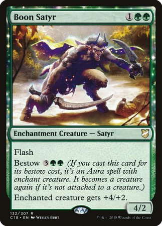 Boon Satyr [Commander 2018] | Fandemonia Ltd