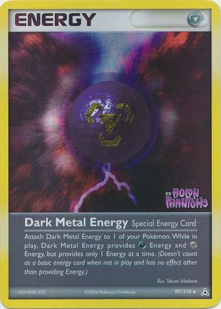 Dark Metal Energy (97/110) (Stamped) [EX: Holon Phantoms] | Fandemonia Ltd
