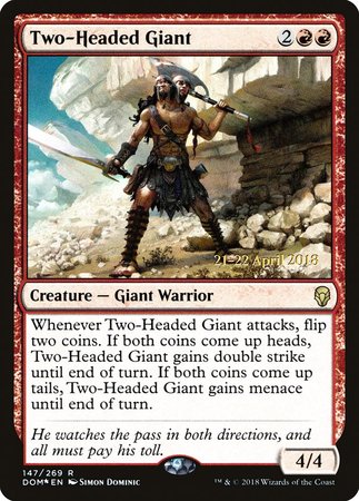 Two-Headed Giant [Dominaria Promos] | Fandemonia Ltd
