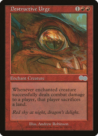 Destructive Urge [Urza's Saga] | Fandemonia Ltd