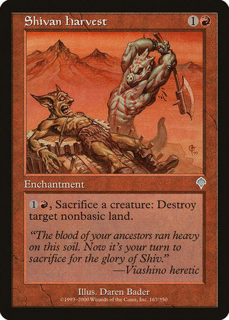 Shivan Harvest [Invasion] | Fandemonia Ltd