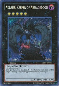 Adreus, Keeper of Armageddon [GENF-EN086] Secret Rare | Fandemonia Ltd