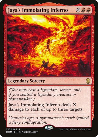 Jaya's Immolating Inferno [Dominaria] | Fandemonia Ltd