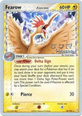 Fearow (18/100) (Delta Species) (Flyvees - Jun Hasebe) [World Championships 2007] | Fandemonia Ltd